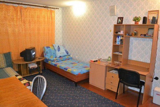 Dormitory room, Ukhta State Technical University, Internatcionalnaya street, 72